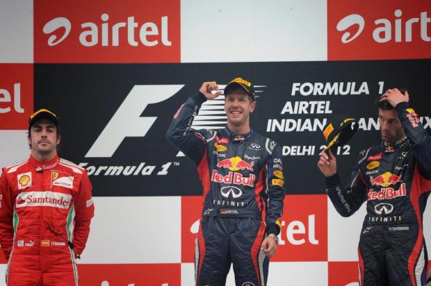 Vettel vence o GP da Índia Prakash Singh/AFP