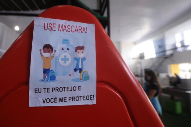 Municípios gaúchos deverão seguir decreto estadual que desobriga uso de máscaras por crianças Marcelo Casagrande / Agencia RBS/Agencia RBS