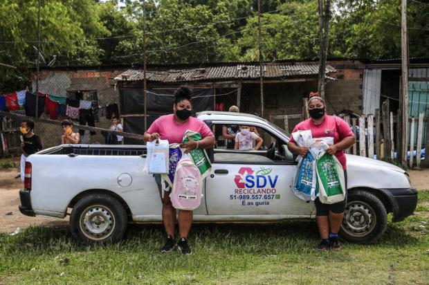 Cooperativa de reciclagem lança campanha de doação de materiais escolares para crianças da Vila dos Herdeiros André Ávila / Agencia RBS/Agencia RBS