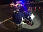 Racha entre motociclistas termina em perseguição policial, acidente e prisões na freeway  PRF / Divulgação/Divulgação