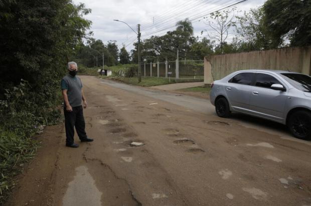 Em Cachoeirinha, trecho da Estrada Passo do Nazário segue pendente Mateus Bruxel / Agencia RBS/Agencia RBS