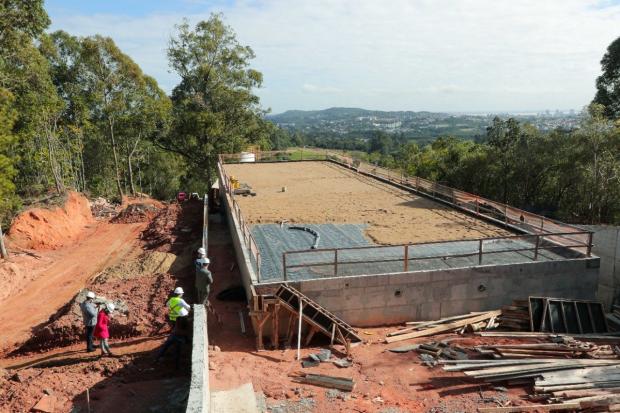 Obras do novo reservatório de água da zona sul de Porto Alegre entram na fase final Luciano Lanes / Agência RBS/Agência RBS