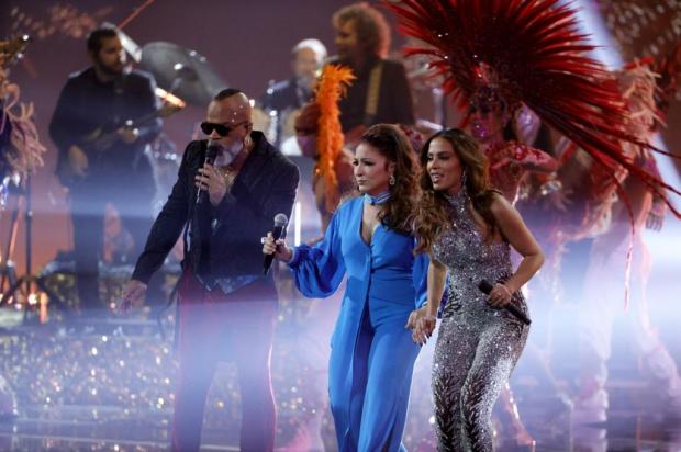 Grammy Latino 2021: Caetano Veloso leva prêmio, e Anitta faz homenagem a Marília Mendonça  ETHAN MILLER / GETTY IMAGES NORTH AMERICA via AFP/GETTY IMAGES NORTH AMERICA via AFP