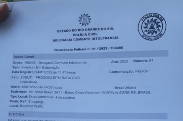 Adolescente que foi algemado em shopping e mãe registram boletim de ocorrência em Porto Alegre Arquivo pessoal / Arquivo pessoal/Arquivo pessoal