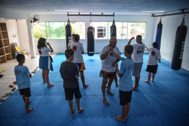 Iniciativa em Gravataí oferece aulas de muay thai a crianças e adolescentes com deficiência  André Ávila / Agencia RBS/Agencia RBS