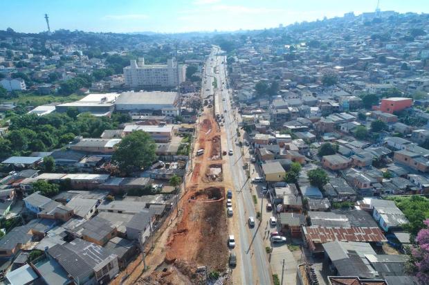 Obras de duplicação da Avenida Tronco avançam e alteram o trânsito na zona sul de Porto Alegre nesta quarta-feira Lauro Alves / Agencia RBS/Agencia RBS