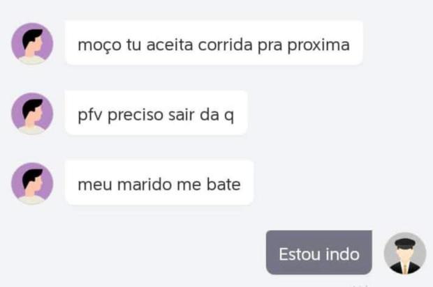 Mulher pede corrida por aplicativo para fugir de violência doméstica: "Preciso sair daqui. Meu marido me bate" Instagram / Reprodução/Reprodução