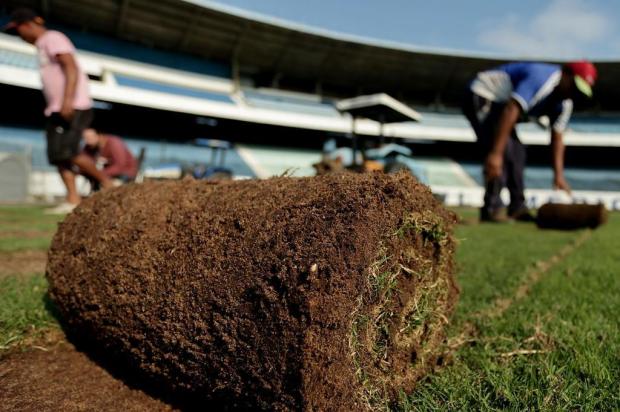 Gramado Imortal: Grêmio apresenta quadros com grama do Olímpico
