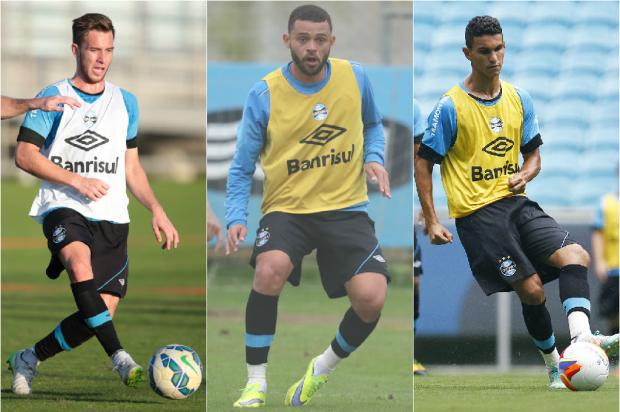 Arthur, Edinho e Araújo brigam por vaga de Maicon no time do Grêmio