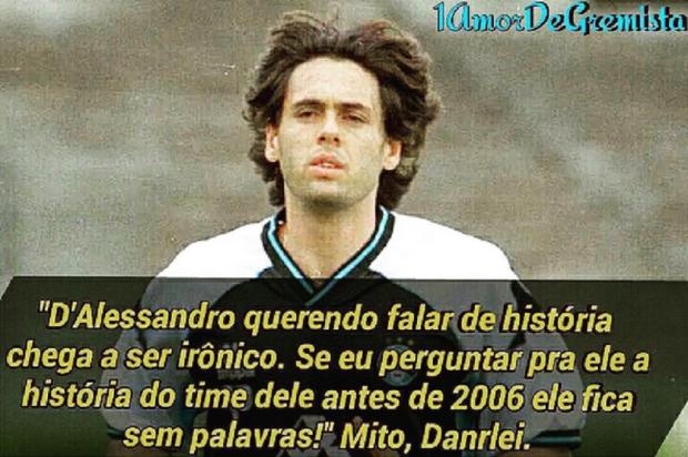 Danrlei responde a provocação de DAlessandro