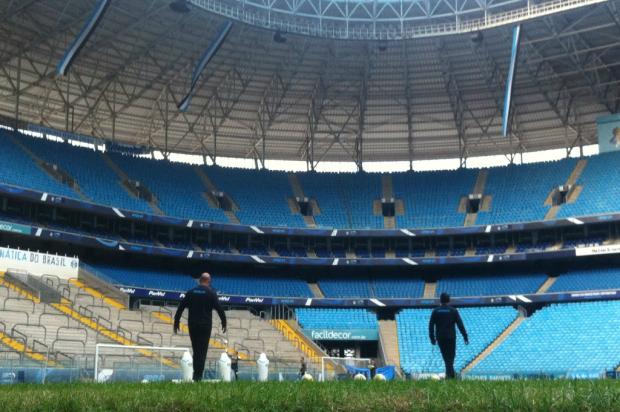 Após problemas no Pacaembu, Grêmio trabalha a bola aérea com os goleiros